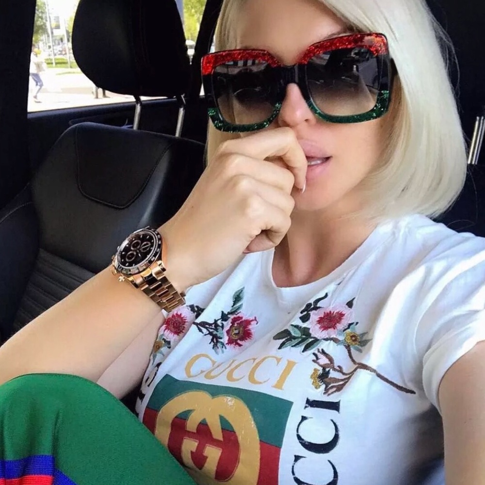LUXURY Oversized “Leighton” Square Sunglasses
